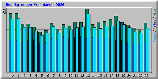 Hourly usage for March 2026
